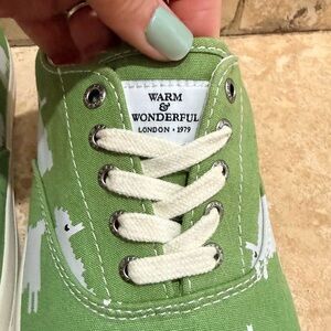 Sperry + Warm & Wonderful Green Canvas Sneakers - Black Sheep - New Men’s